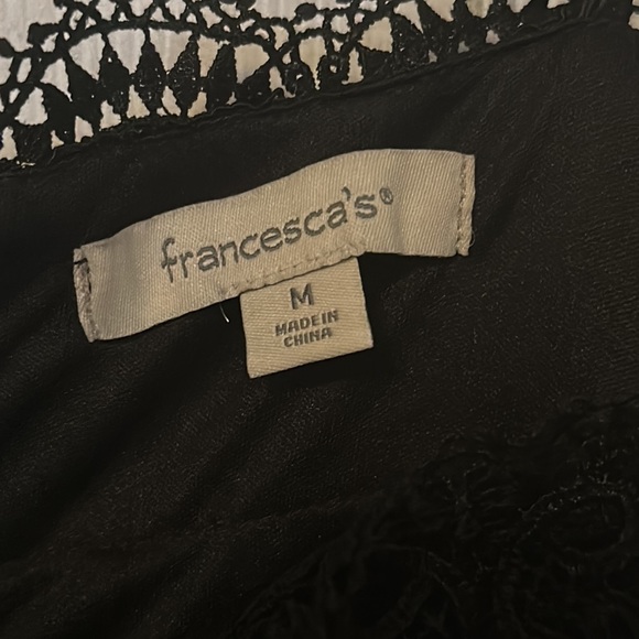 Francesca’s Black Lace Off the Shoulders Dress - Picture 4 of 4
